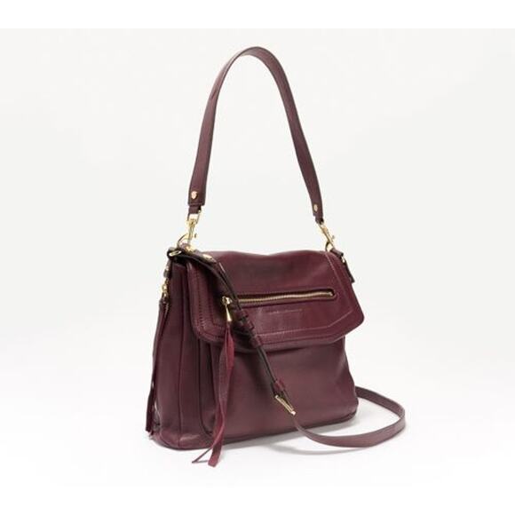 Aimee Kestenberg Leather Shoulder Bag Black Croco - Picture 15 of 15